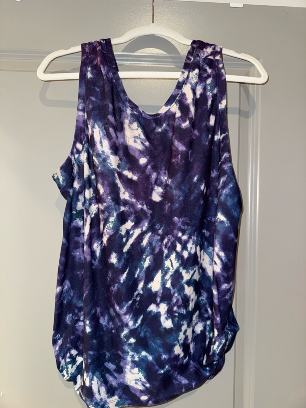 Old Navy Purple & Blue Tie-Dye Tank Top